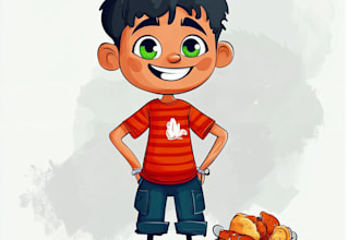 make a cartoon character design