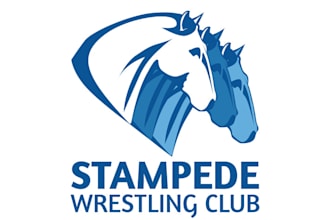 design unique stampede wrestling club logo