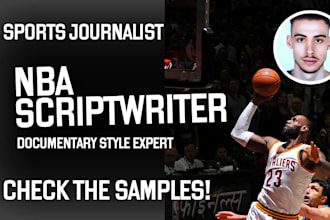 write a professional script for your nba youtube channel