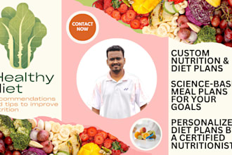 be your certified nutritionist for personalized meal plans
