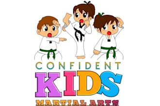 design sustainability kids martial arts logo