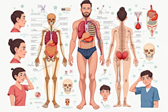 do medical, scientific and biology illustrations for you