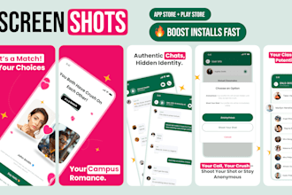 design high converting app screenshots for app store and play store listings