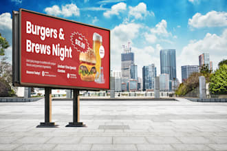design real estate billboard, yard sign, signage, signboard and outdoor  banner