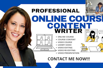 dev udemy video course, ecourse, academic support, lms course content promotion