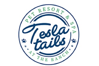 design high quality dog cat pet resort logo