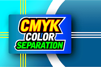 do professional cmyk color separation for silk screen print