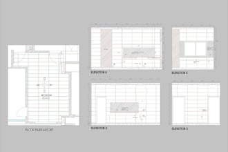 design floor and wall tile layout for your bathroom and kitchen