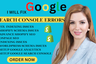 fix google search console errors shopify SEO indexing issues