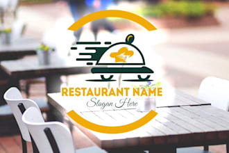 design restaurant, pizza, bbq, food logo, and food truck design