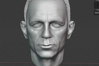 sculpt realistic 3d head face bust body mask helmet stl for printing
