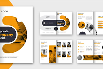 design business catalog, company profile, and annual report