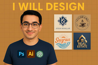 design a professional logo by using own skills and ai