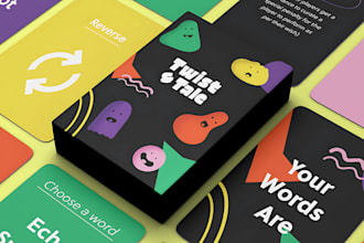 design card game board game education flashcard rule book design card box mockup