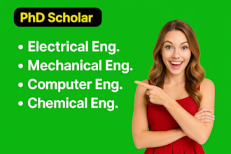 tutor electrical mechanical chemical computer engineering project tasks problems