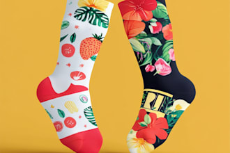make a pattern socks design for you