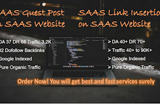 build high authority saas backlinks by saas guest post or link insertion
