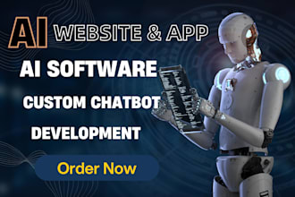 develop ai chatbot ai software ai chatgpt website ai saas app or mobile app