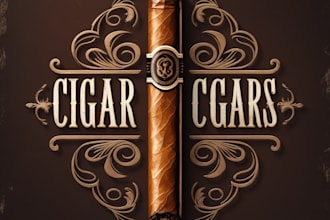 design cigar band, ring, labels, tube, box, logo