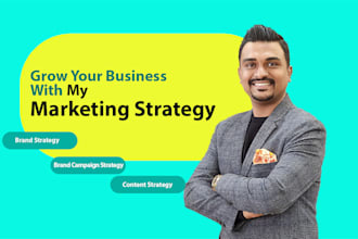 make a brand strategy and a content strategy to grow your business