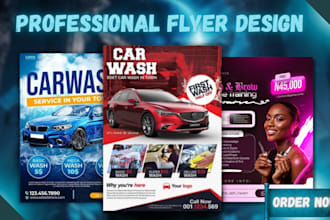 design a clean professional flyer