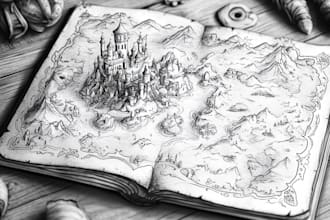 design vector maps, event maps, fantasy festival maps