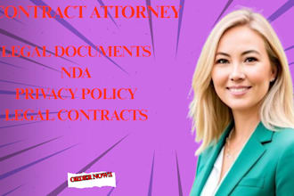 write legal contracts, agreements, privacy policy, nda, terms and conditions