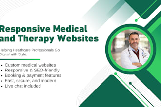 design any medical, healthcare, dental clinic website