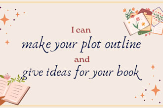 make a plot outline and character bio for your story