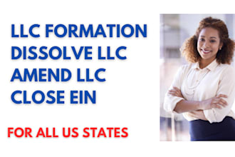 dissolve llc, amend llc, us llc registration, close ein, llc registration