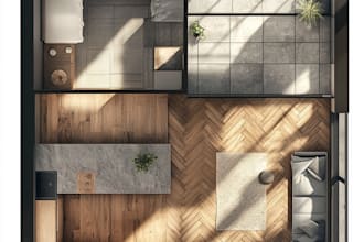 render a detailed colored floor plan for interiors and exteriors