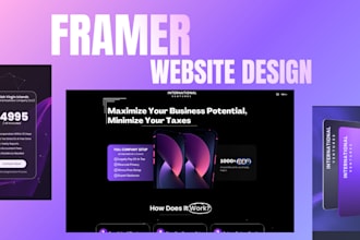 design a professional framer website