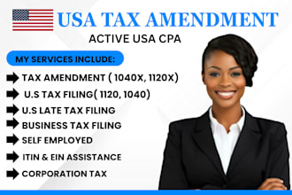 efile llc tax return, amend tax return, cpa audit, 1120 5472, 1065, 1040 as CPA