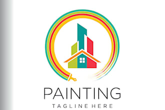 design construction handyman home painting  logo