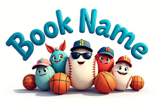 do cute cartoon sports balls mascot logo design