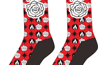create beautiful socks design