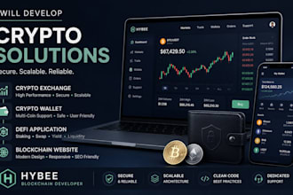 build crypto exchange, crypto wallet and defi platform