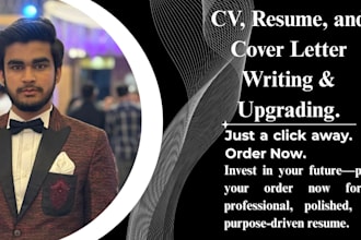 write and design a modern resume and cover letter