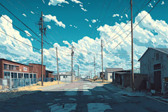 draw  background illustration and environment game art