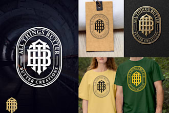 do initial letters clothing brand urban streetwear luxury fashion logo design