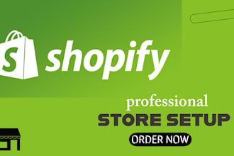 do a shopify website design, create shopify store or design