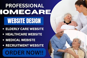 design homecare website, homecare, healthcare website, medical website