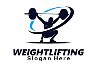create fitness, weightlifting logo