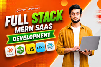 develop full stack, mern stack web applications with react,node, express mongodb