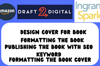 do professional book formatting amazon kdp,kobo,lulu,ingramspark, publishing