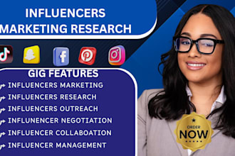 find youtube influencers, instagram influences to research influencer marketing