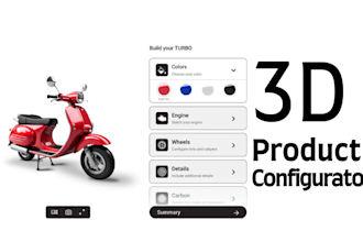 make 3d product configurator threejs webgi playcanvas customily software webflow