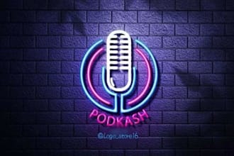 design 3d realistic neon logo creation, neon sign, and neon glowing text