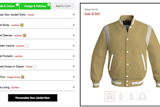 develop 3d 2d product configurator on zakeke, kickflip, customily shopify