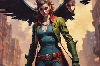 draw comic book illustrations for your story